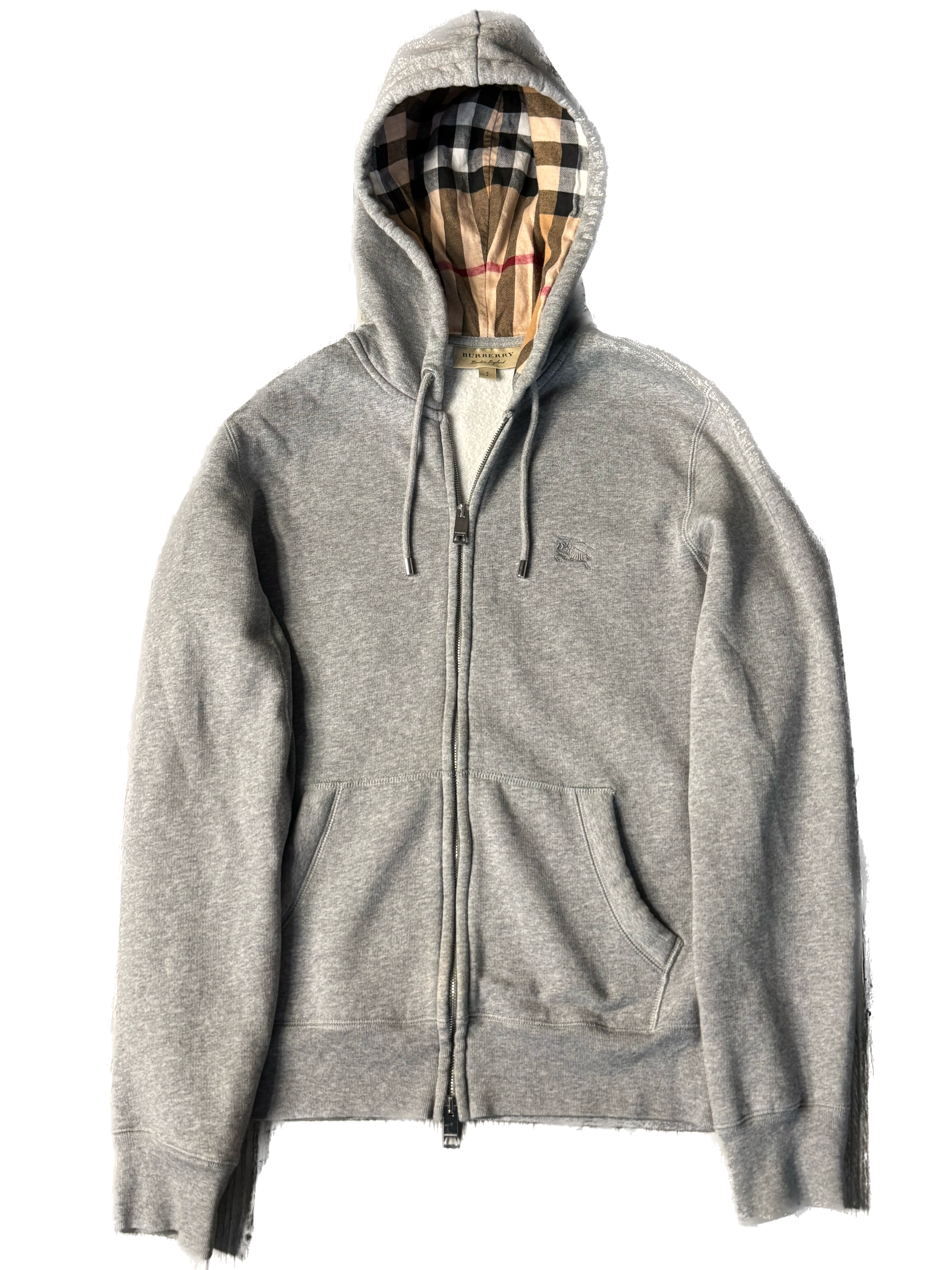 Burberry Zip-Up Hoodie (Fit S)