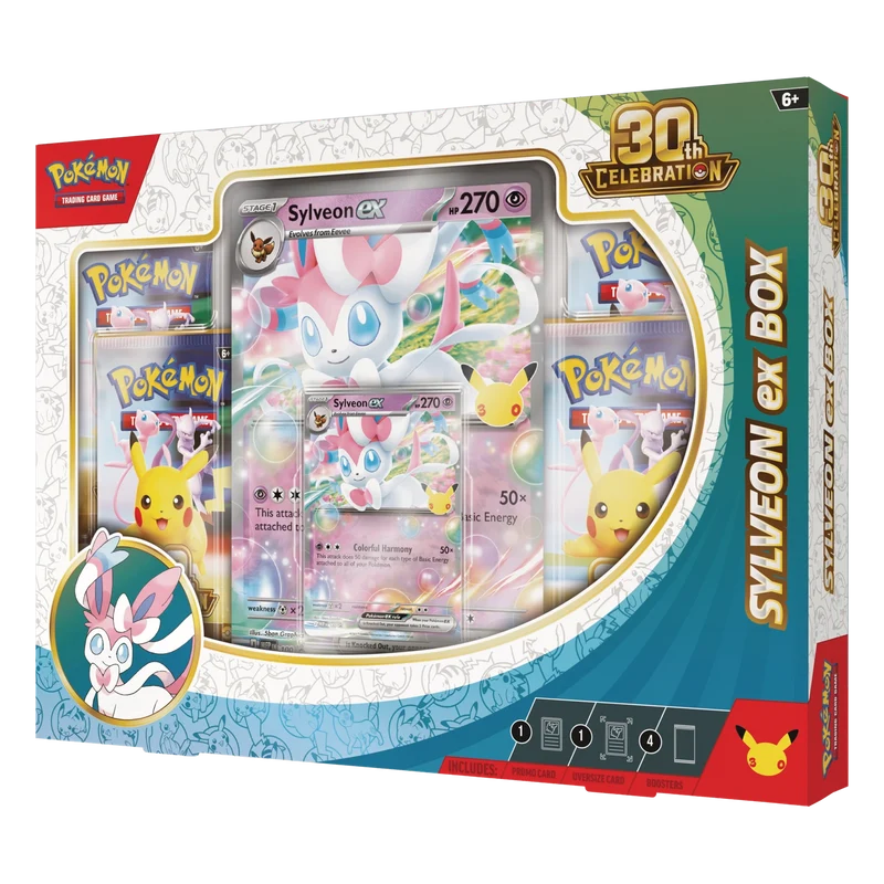 2026 Pokémon Mega Evolution 30th Celebration Sylveon ex Box