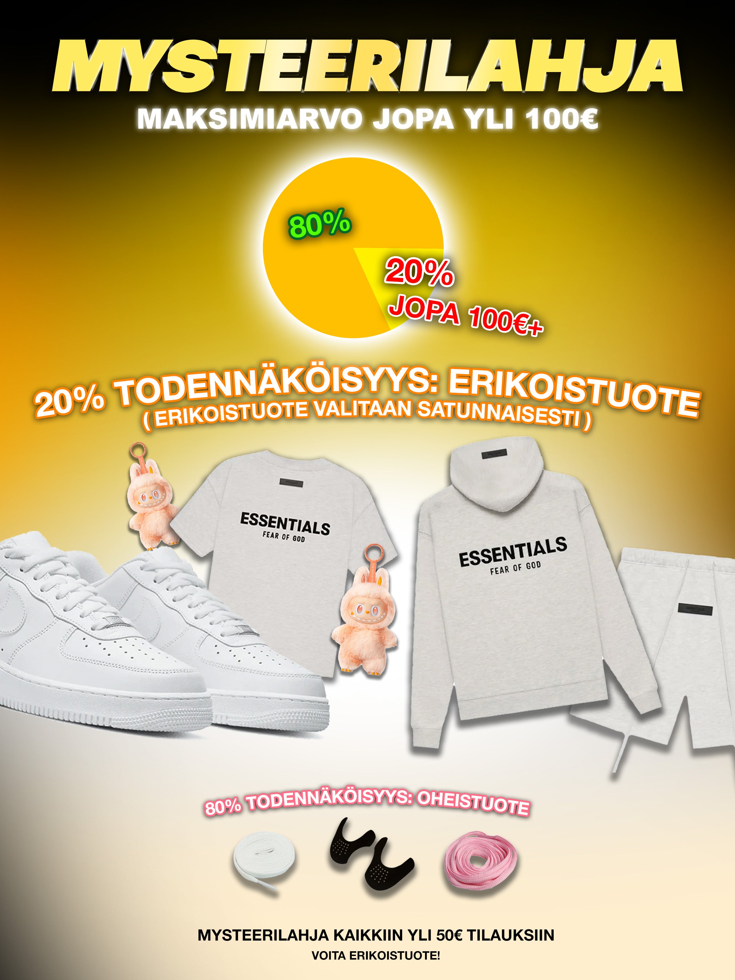 Bezmaksas noslēpuma dāvana pasūtījumiem virs 50€