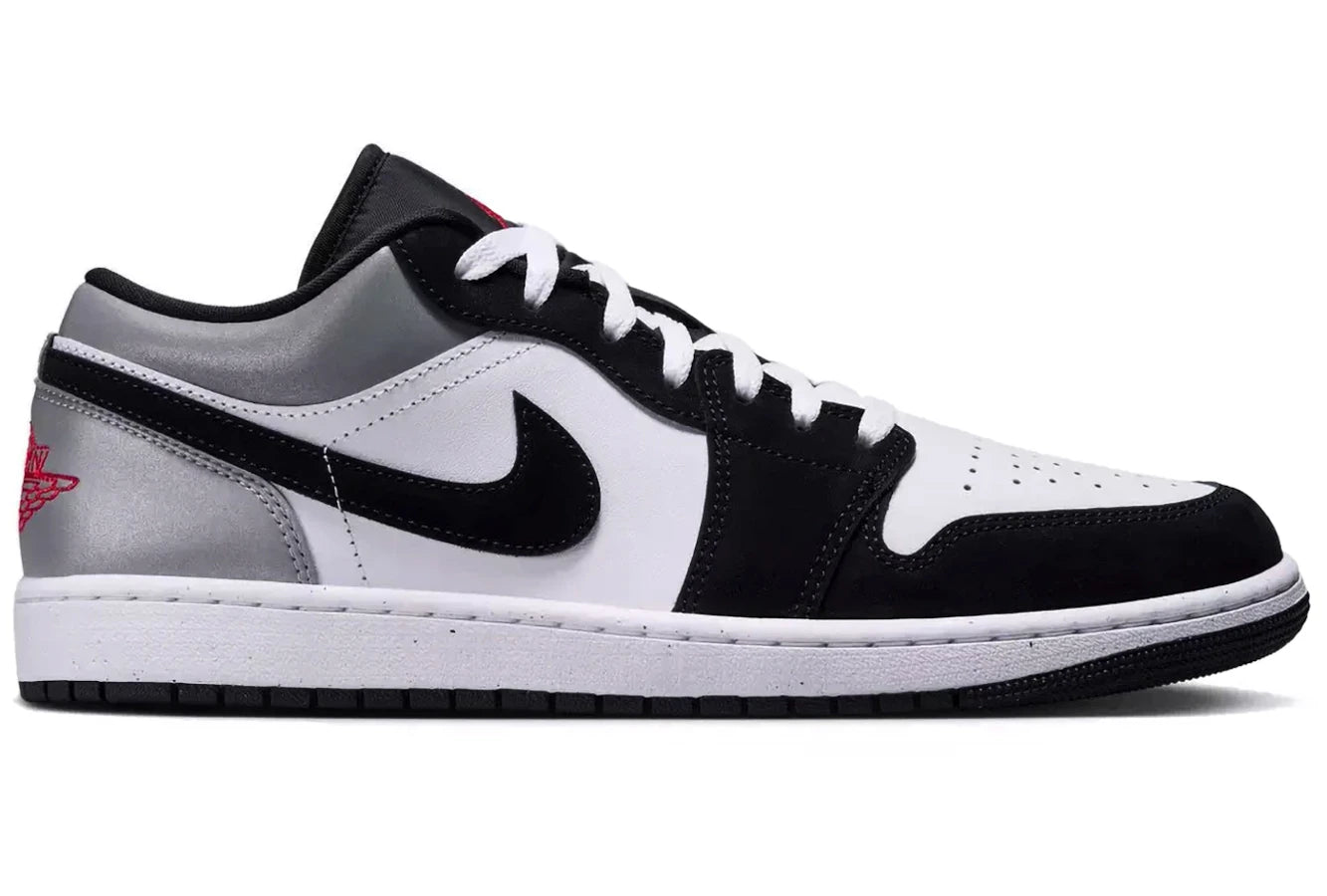 Air Jordan 1 Low SE White Fire Red Black Matte Silver