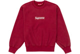 Supreme Washed Box Logo Crewneck Red