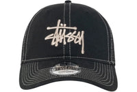 Stussy New Era 9Twenty Washed Basic Trucker Night Black