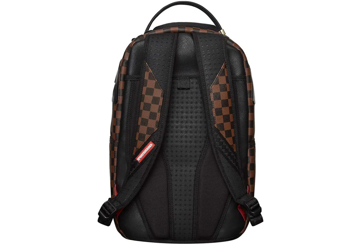 Sprayground Clear Rubber Sharks In Paris DLXSV Backpack Brown/Black