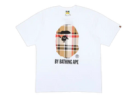 BAPE Check T-Shirt White Beige