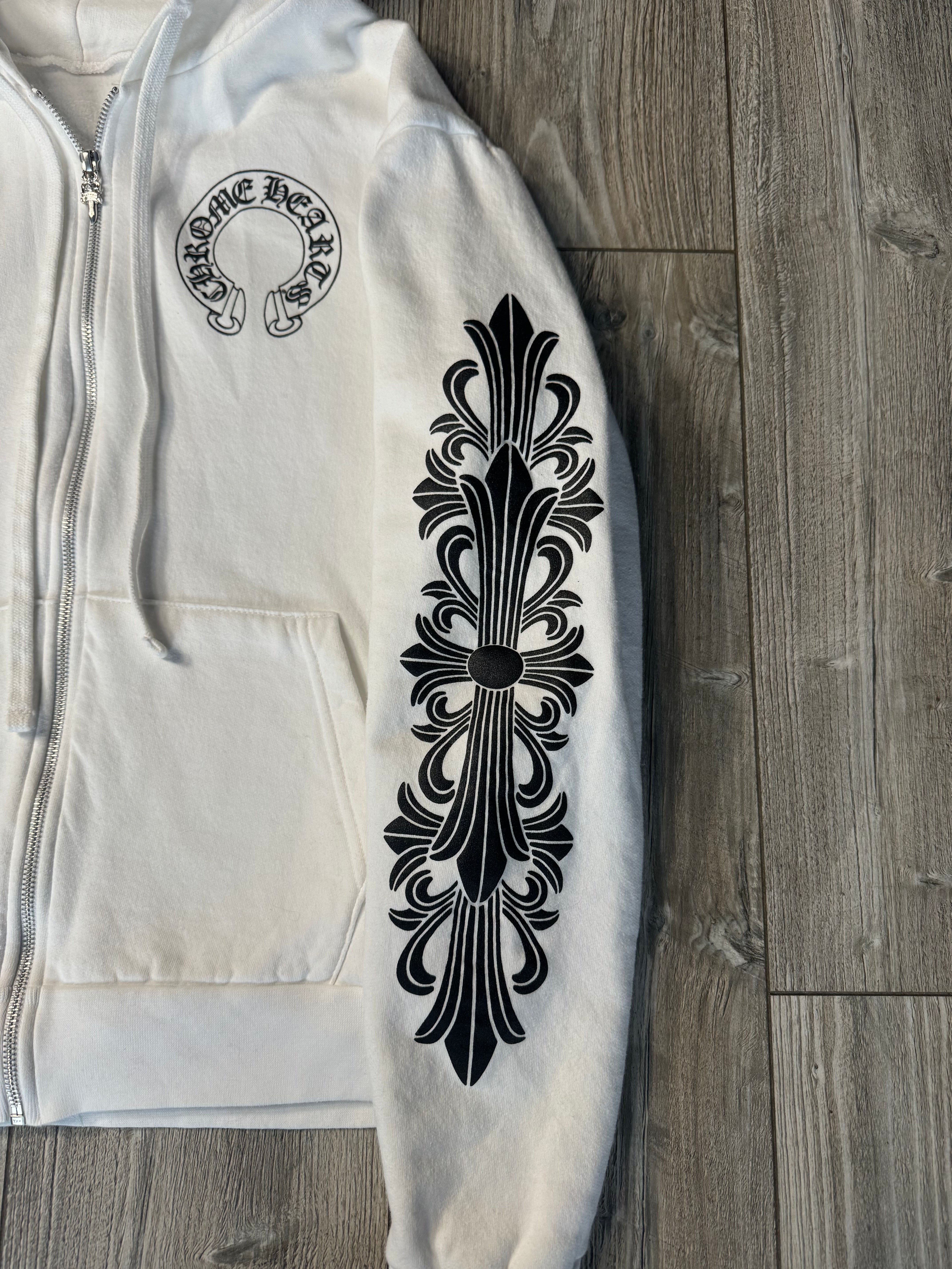 Chrome Hearts Zip-Up Hoodie (Fit M)