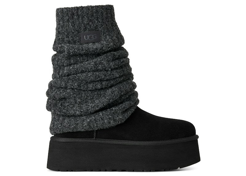 UGG Classic Mini Dipper Legwarmer Boot Black (Women's)