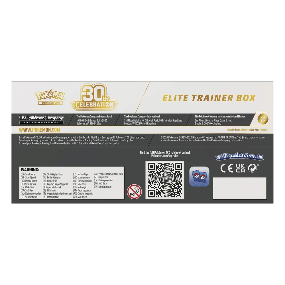 2026 Pokémon Mega Evolution 30th Celebration Elite Trainer Box