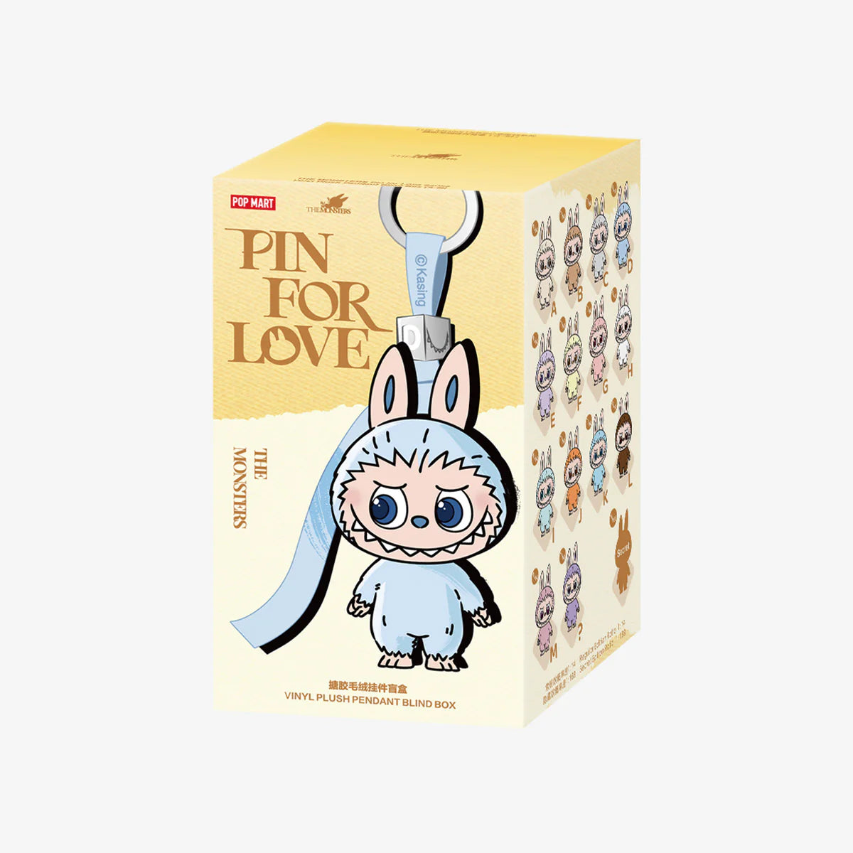 Pop Mart Labubu The Monsters Pin for Love Series Vinyl Plush Pendant Blind Box (A-M)