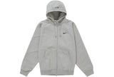 Supreme Nike Zip Up Hooded Sweatshirt Heather Grey