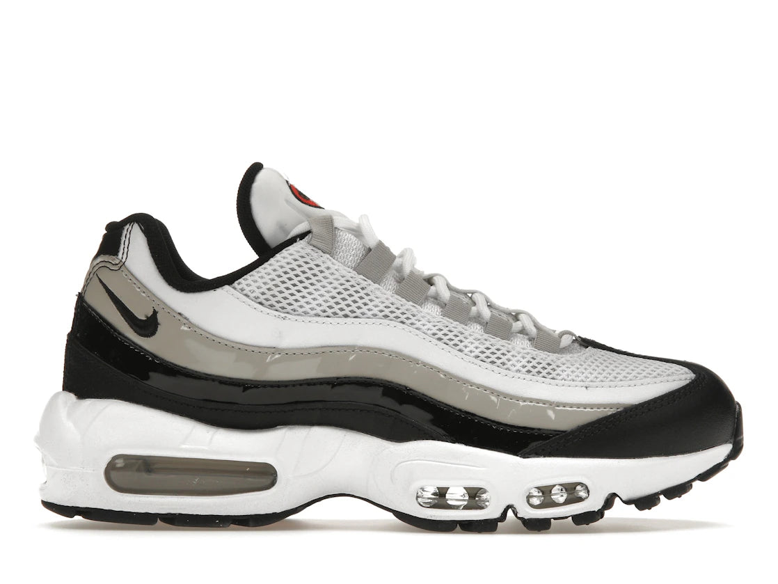 Nike Air Max 95 White Light Iron Ore Black Patent (Women's)