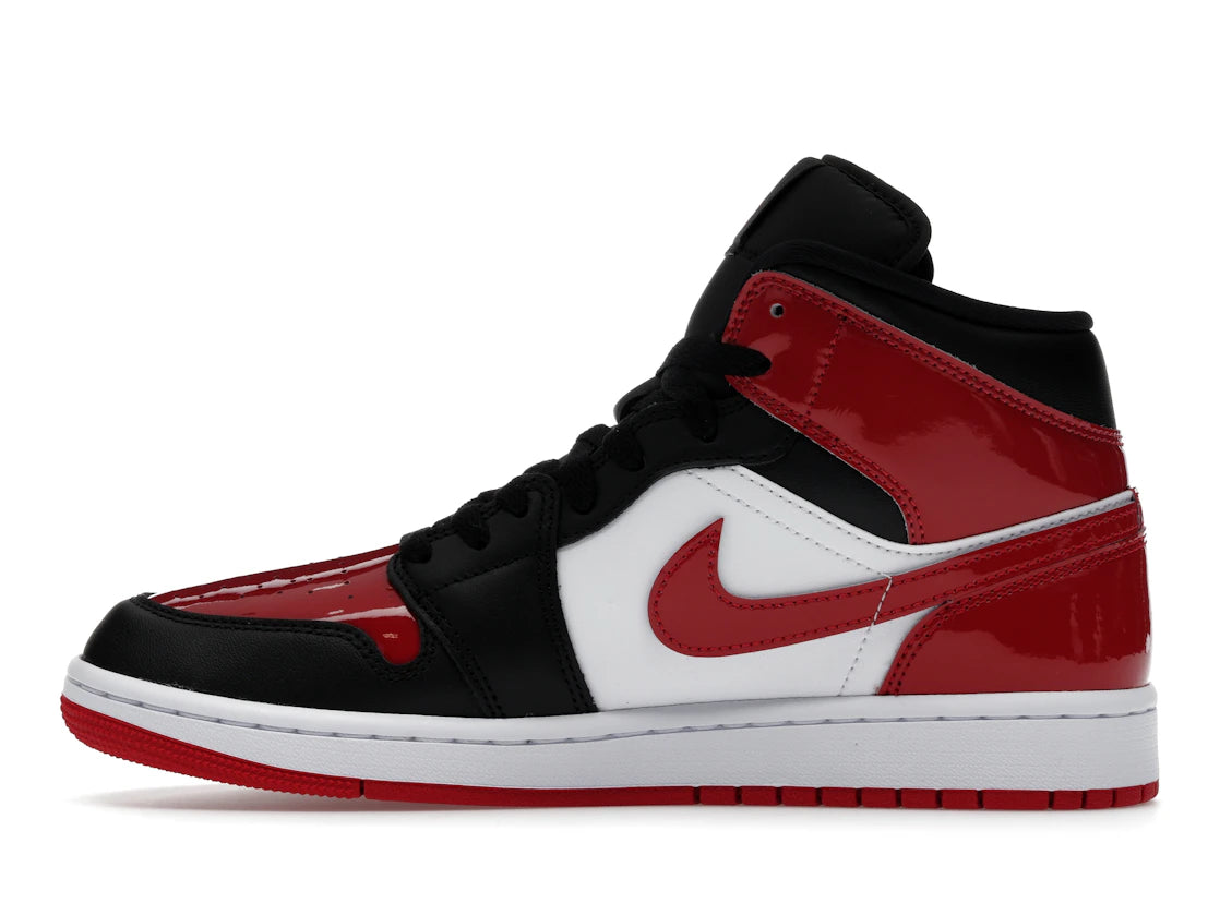 Jordan 1 Mid SE Patent Bred Toe