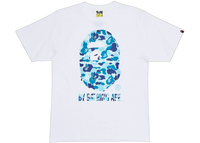 BAPE ABC Camo T-Shirt White Blue
