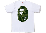 BAPE Color Camo Big Ape Head T-Shirt White Green